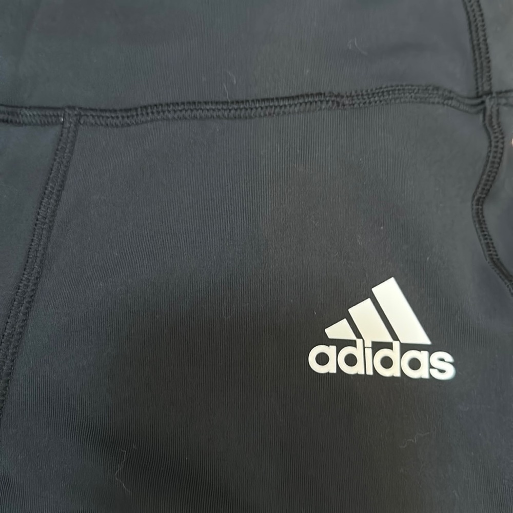 Women’s Black Adidas Aeroready Athletic/Yoga Polyester & Spandex Leggings Size S - Picture 4 of 9